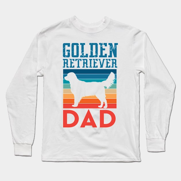 Golden Retriever Dad Long Sleeve T-Shirt by DogFav